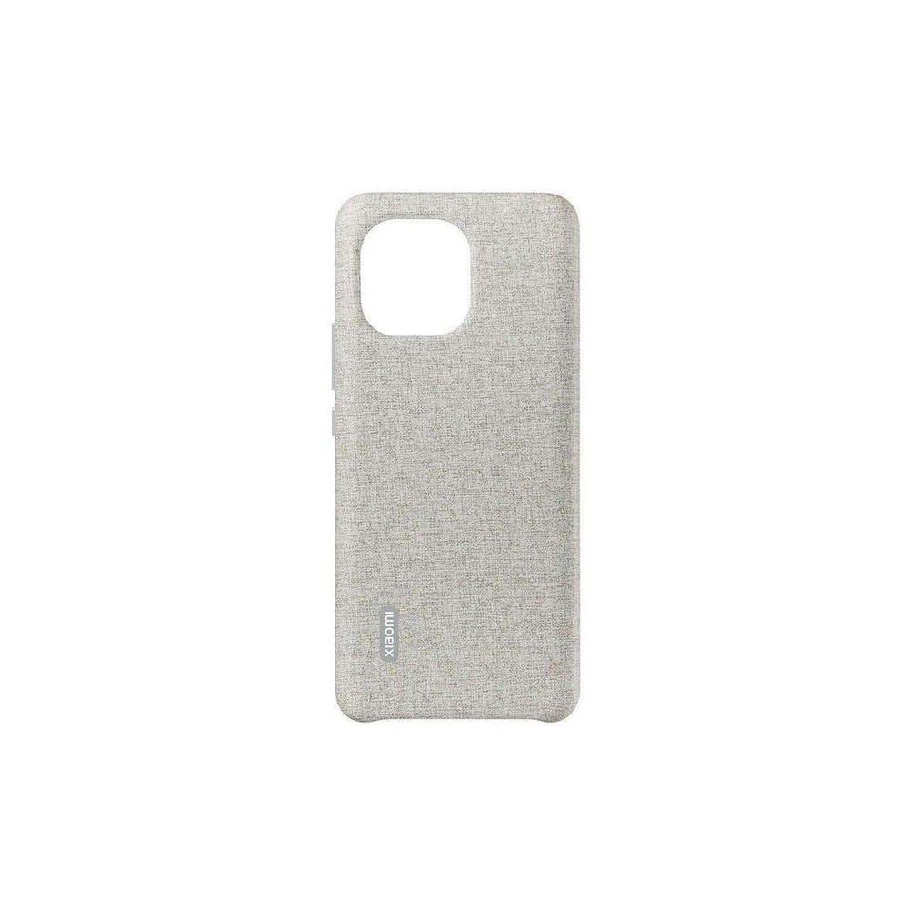 CUSTODIA PER SMARTPHONE XIAOMI MI 11 CLOTH GRAY VEGAN LEATHER CASE GRIGIO (BHR4982GL)