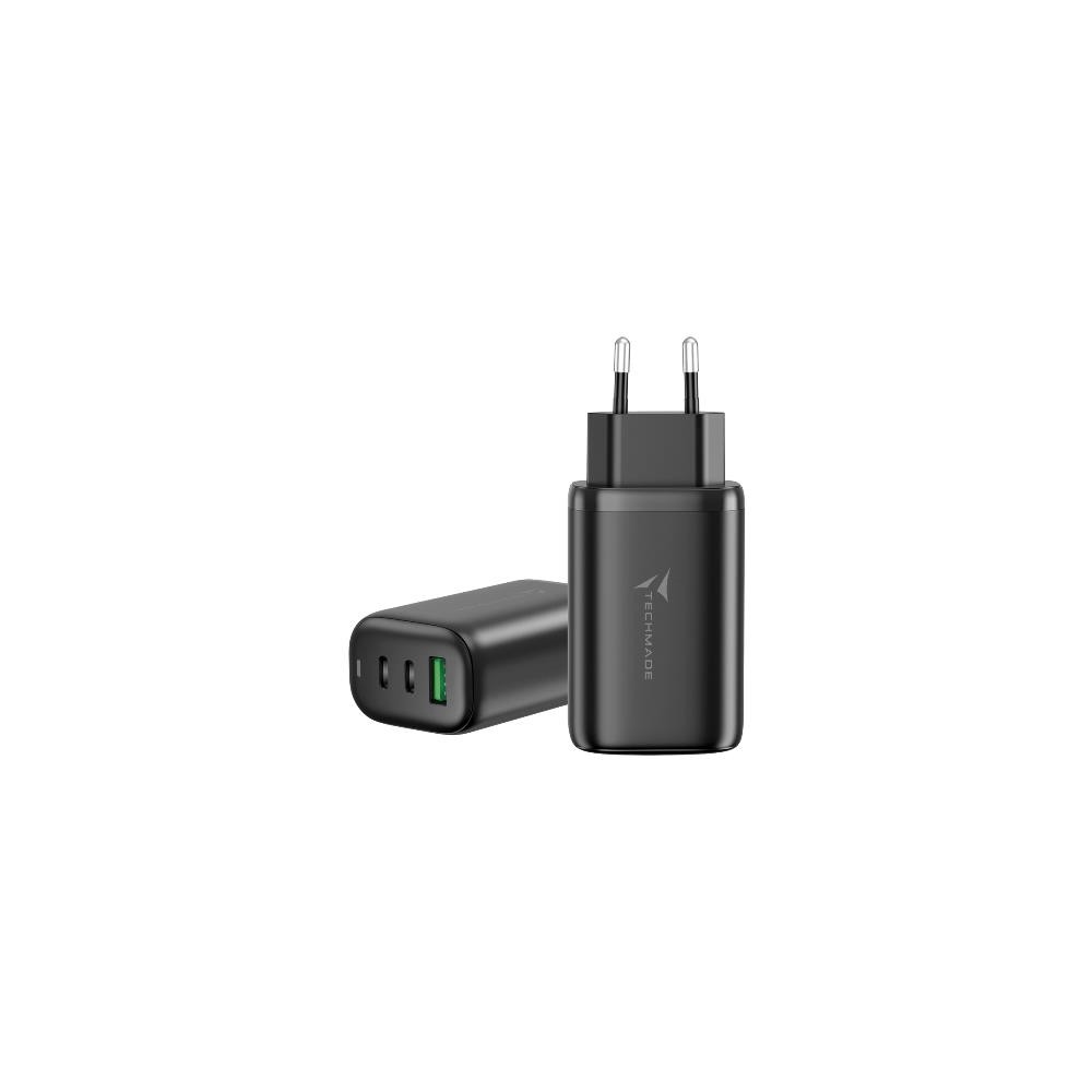 CARICABATTERIE USB-C/USB-A 65W FAST CHARGE (TM-P937-BK) NERO