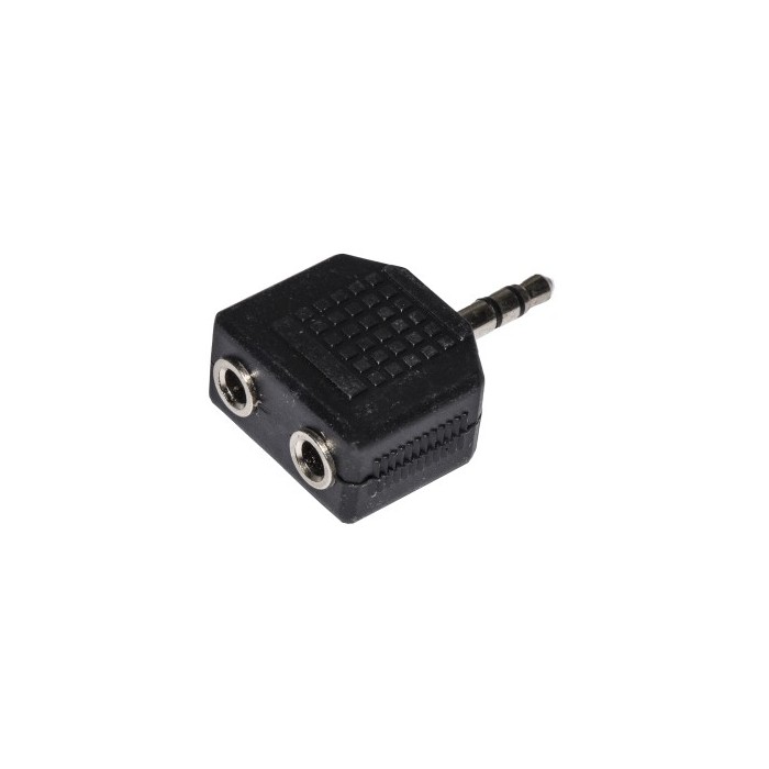 ADATTATORE AUDIO STEREO 3,5 MM MASCHIO - 2 X 3,5 MM FEMMINA (LKADAT26)