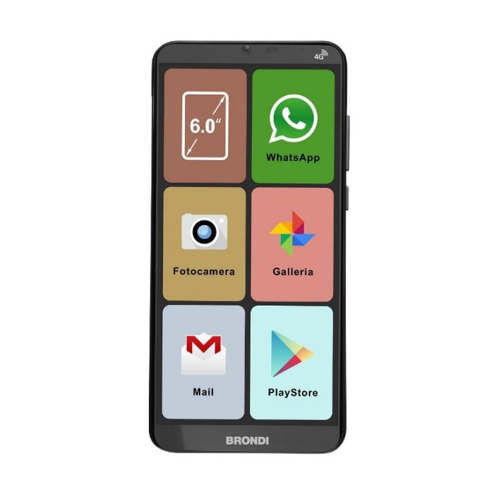 SMARTPHONE AMICO SMARTPHONE XL 4G 16GB NERO DUAL SIM