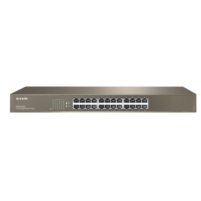 SWITCH RETE 24 PORTE TEG1024G GIGABIT 10/100/1000 INSTALLABILE RACK