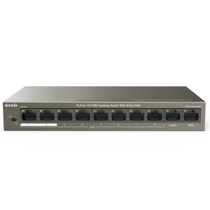 SWITCH RETE 8 PORTE 10/100/1000 - POE (TEF1110P-8-63W)