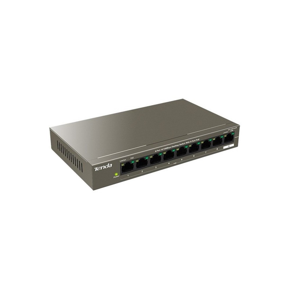 SWITCH RETE 9 PORTE 10/100 - 8 PORTE POE (TEF1109P-8-63W)