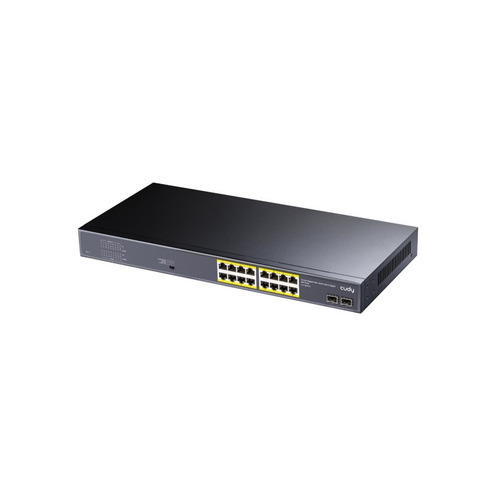 SWITCH RETE 16 PORTE POE + 2 SLOT SFP GIGABIT 10/100/1000MBPS 200W (GS1020PS2)