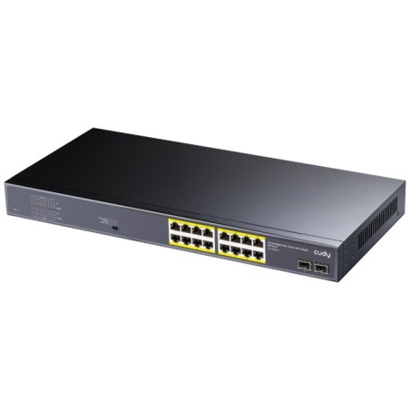 SWITCH RETE 16 PORTE POE + 2 SLOT SFP GIGABIT 10/100/1000MBPS 200W (GS1020PS2)