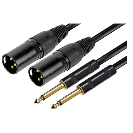 CAVO AUDIO 2 X XLR M / 2 X 6.3MM - 3MT (RDM C103)