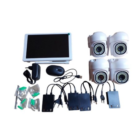 KIT WIFI SORVEGLIANZA 4 TELECAMERE CON MONITOR (SX8009-4)