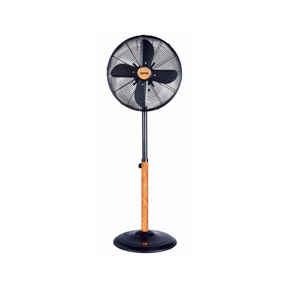 VENTILATORE A PIANTANA PL41LE A PALE OSCILLANTE 40 CM. EFFETTO LEGNO