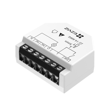 RELEE INTERRUTTORE T35W - RELEE SMART 1 CANALE TIMER ED AUTOMAZIONI (EZVCST35W)