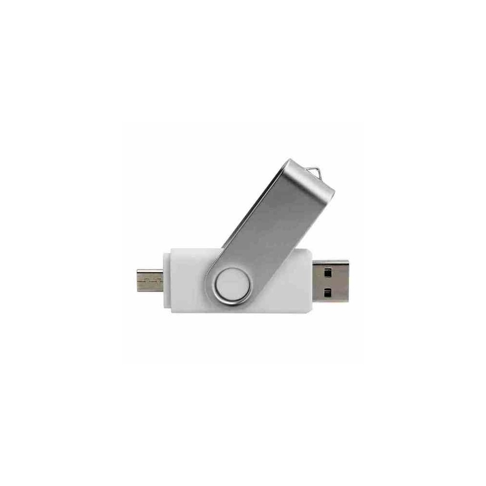 PEN DRIVE 8GB BIANCA BULK TYPE-A/TYPE-C - IDEALE PER SERIGRAFIA - USB-A/C