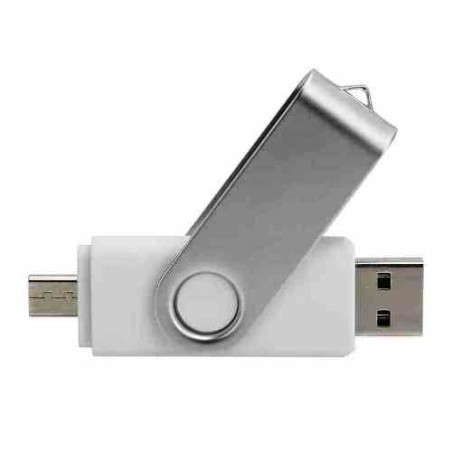 PEN DRIVE 8GB BIANCA BULK TYPE-A/TYPE-C - IDEALE PER SERIGRAFIA - USB-A/C