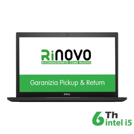 NOTEBOOK DELL LATITUDE E7480 INTEL CORE I5-6 GEN 14" 16GB 480GB SSD WINDOWS 10 PRO - RICONDIZIONATO - GAR. 12 MESI