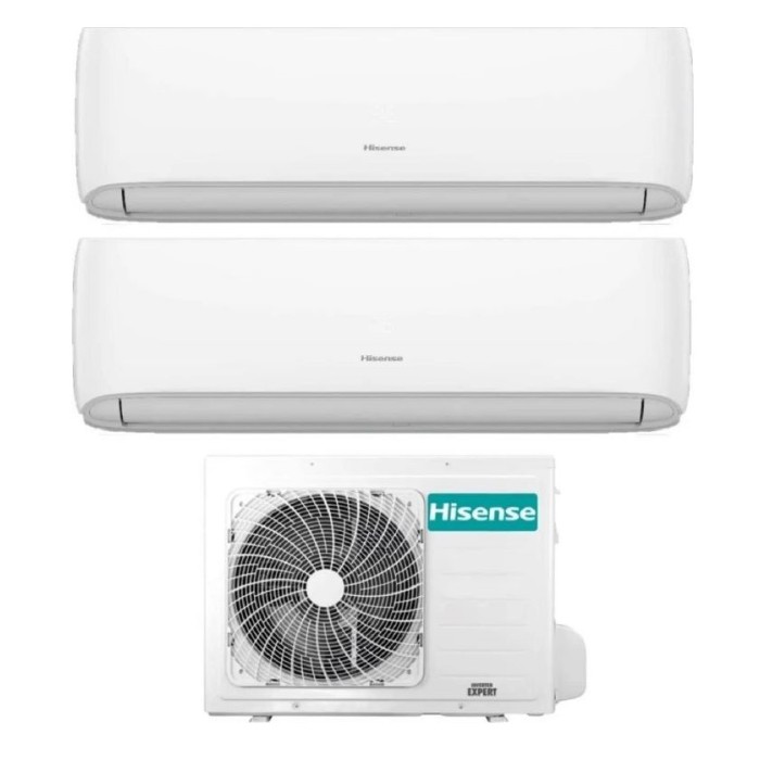 CLIMATIZZATORE DUAL SPLIT IQPLUS CJMR0901 - 2X UNITA' INTERNE + 1X ESTERNA - 9000BTU+9000BTU