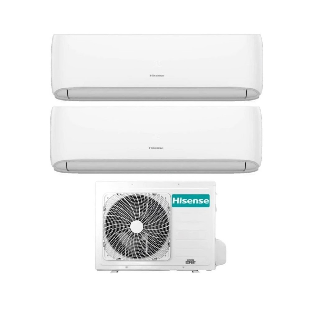 CLIMATIZZATORE DUAL SPLIT IQPLUS CJMR0901 - 2X UNITA' INTERNE + 1X ESTERNA - 9000BTU+9000BTU