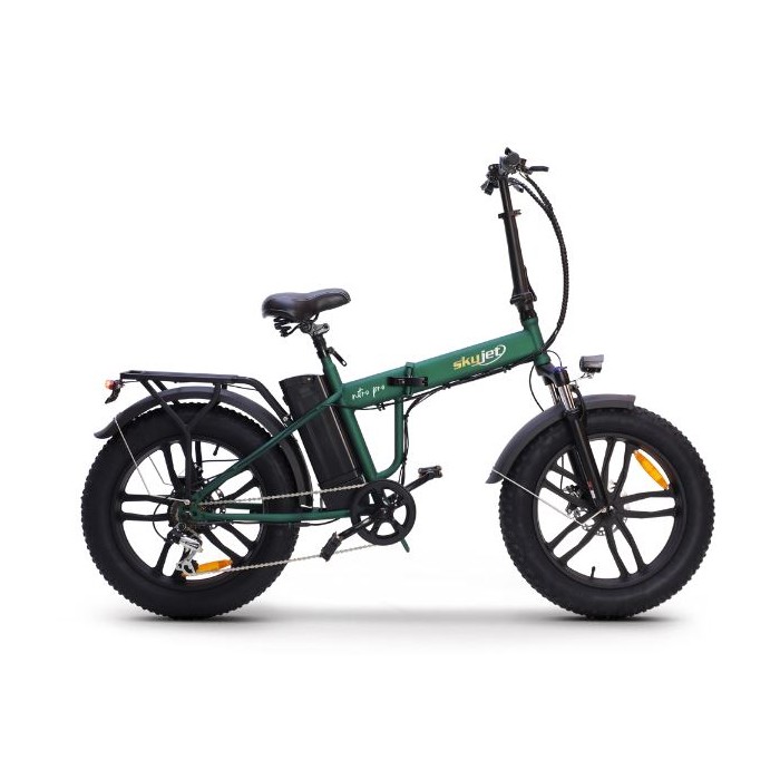 BICI ELETTRICA CON PEDALATA ASSISTITA FAT BIKE SKYJET 20" NITRO PRO - 250W - VERDE