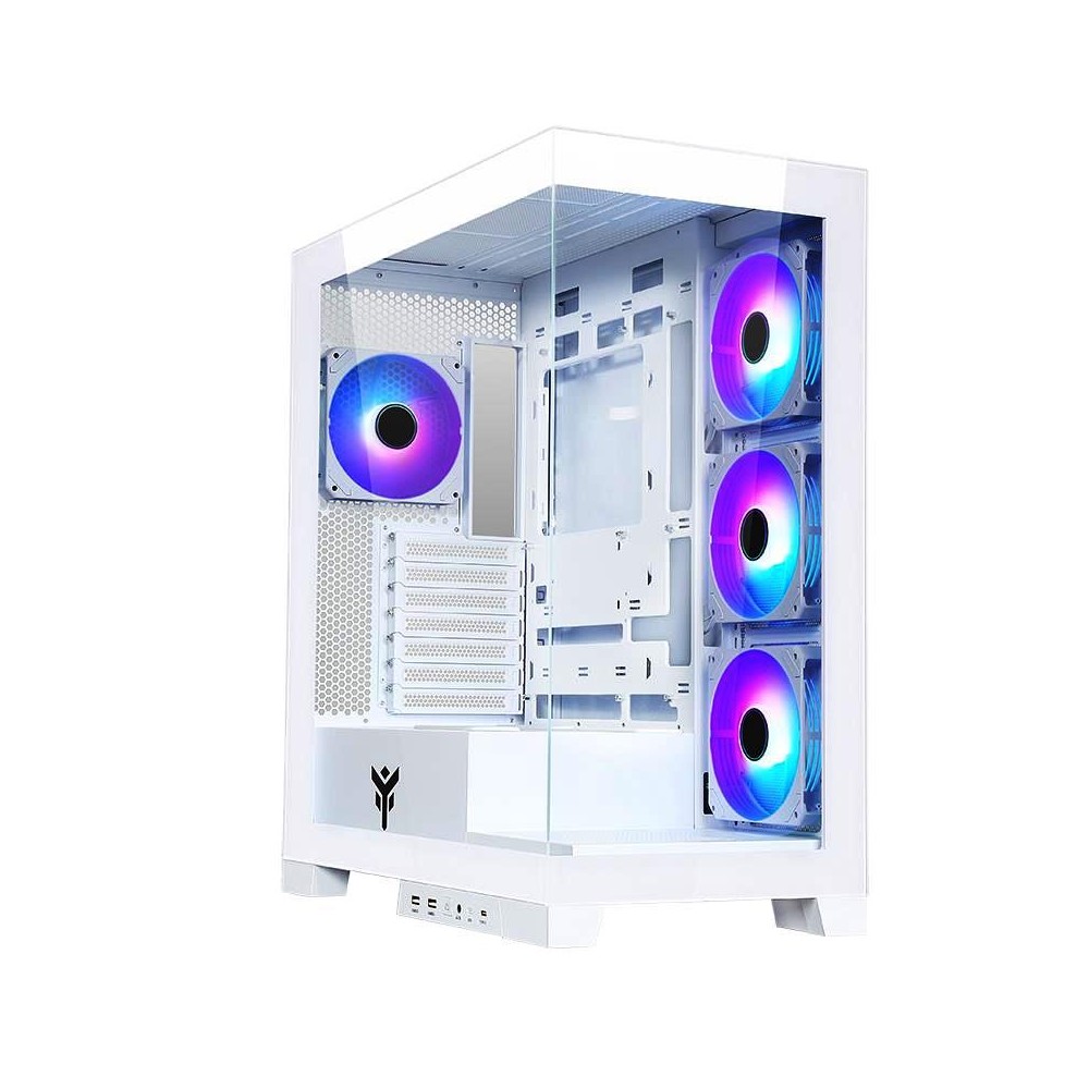 CASE GAMING TOWER SHOWBUI 45W - NO ALIMENTATORE - ARGB FAN - BIANCO (ITGCASB45W)