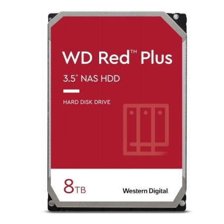 HARD DISK RED PLUS 8 TB SATA 3 3.5" NAS (WD80EFPX)