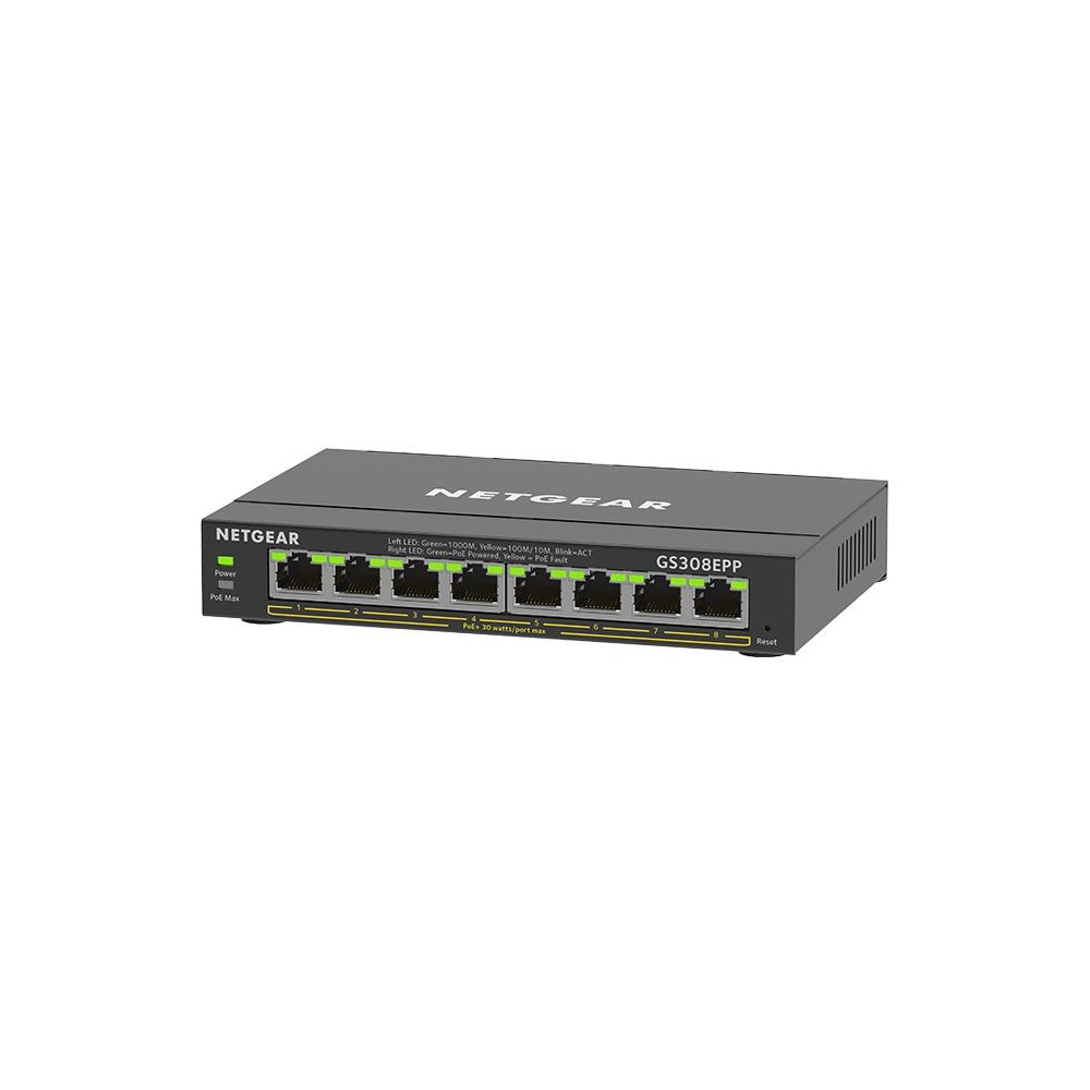 SWITCH RETE 8 PORTE 10/100/1000 GS308EPP-100PES POE