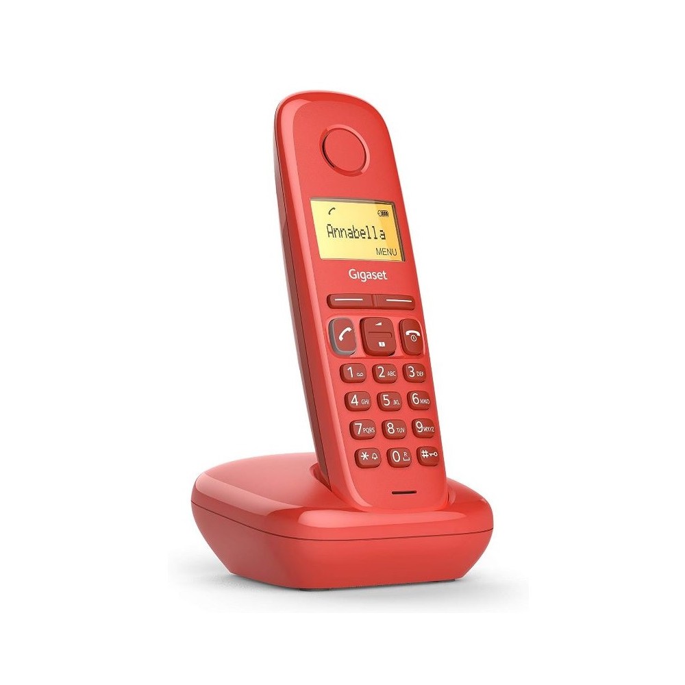 TELEFONO CORDLESS GIGASET A170 ROSSO FRAGOLA (S30852-H2802-D206)