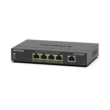 SWITCH RETE 5 PORTE 10/100/1000 GS305EPP-100PES POE