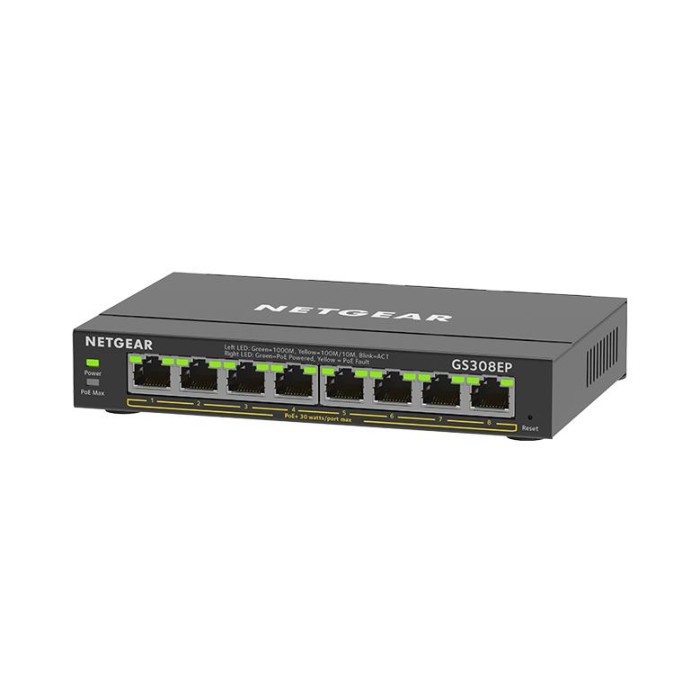 SWITCH RETE 8 PORTE 10/100/1000 GS308EP-100PES POE