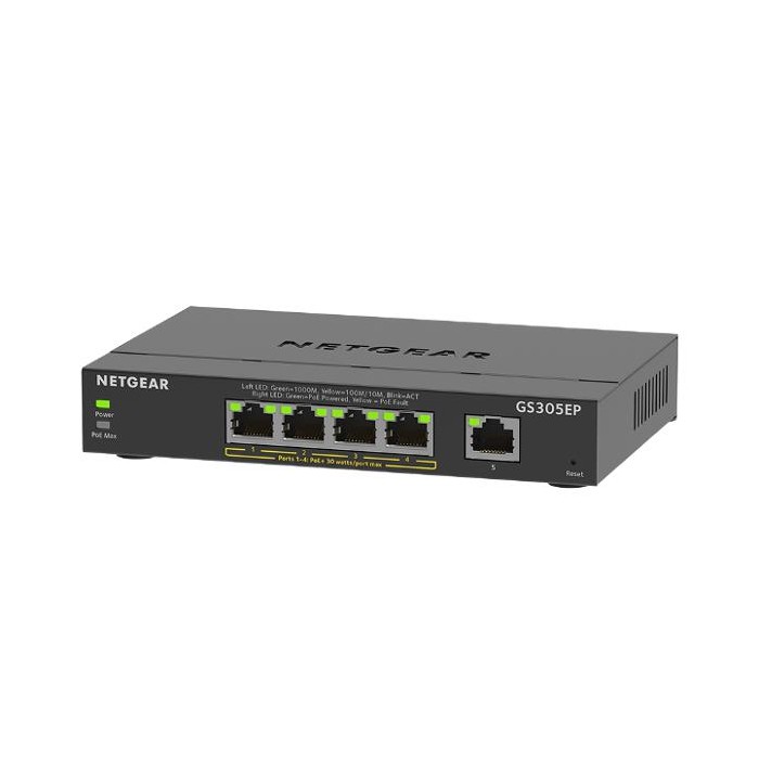 SWITCH RETE 5 PORTE 10/100/1000 GS305EP-100PES POE