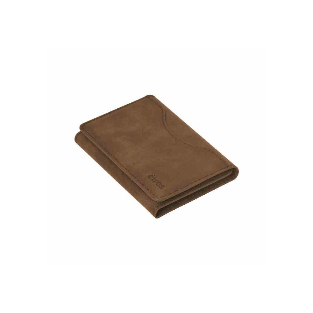 PORTAFOGLIO SMART WALLET CLASSIC DEEP BROWN MARRONE SCURO (ET-CL006)