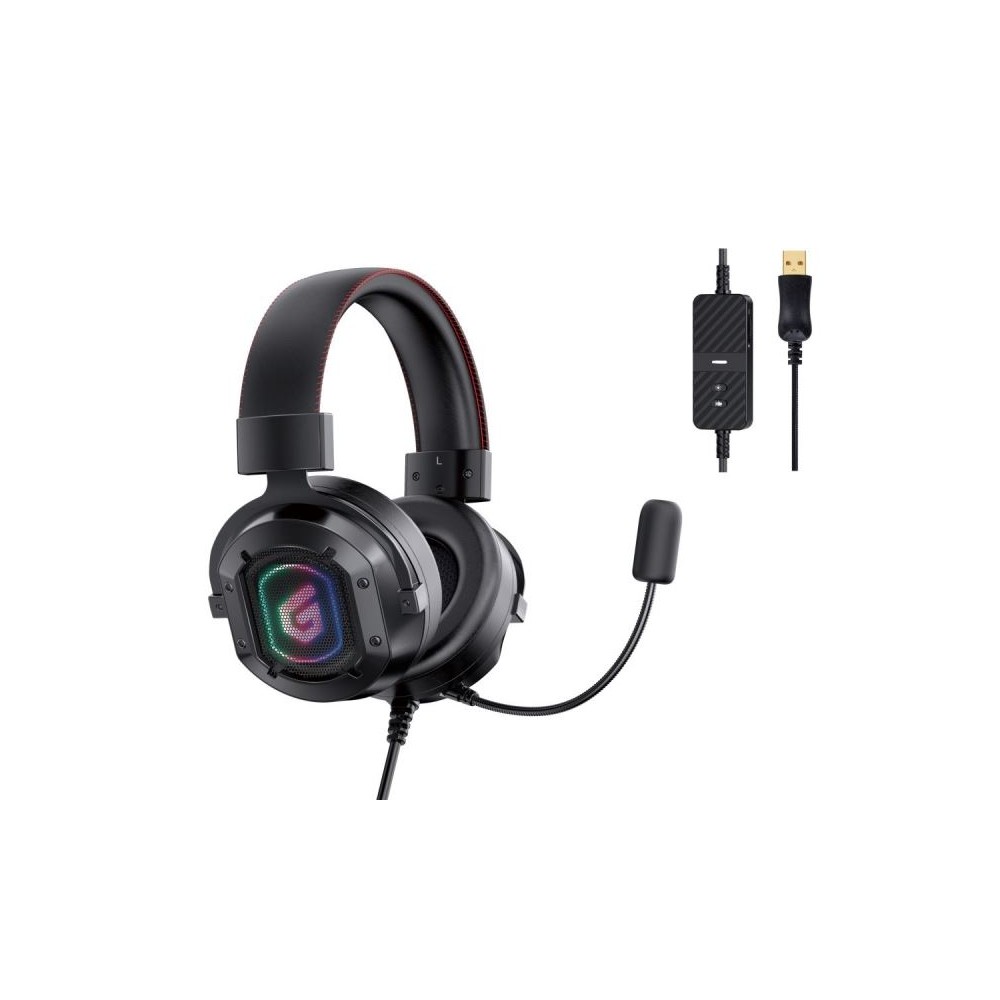 CUFFIE MICROFONO ATHAN02B 7.1 SURROUND USB - GAMING