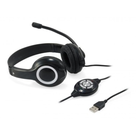 CUFFIE MICROFONO CCHATSTARU2B STEREO USB NERO