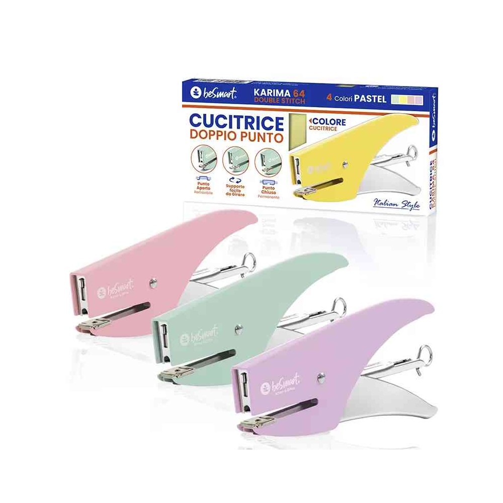 CUCITRICE A PINZA KARIMA - DOPPIO PUNTO - 1 PZ COLORI ASSORTITI