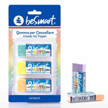 BLISTER 3PZ GOMMA PASTEL B-PLAST (01010106)