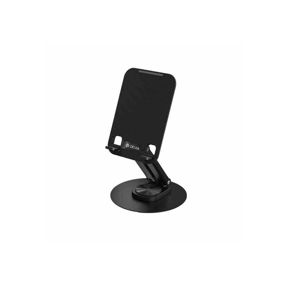 SUPPORTO PIEGHEVOLE IN METALLO CON ROTAZIONE 360 GRADI PER TABLET/SMARTPHONE (DE360FS700B)