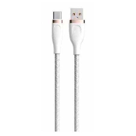 CAVO INTRECCIATO DA USB A TYPE-C 2.4A 1.5MT BIANCO (DECAC623W)