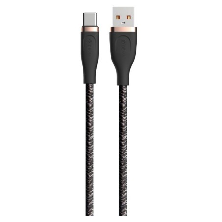 CAVO INTRECCIATO DA USB A TYPE-C 2.4A 1.5MT NERO (DECAC630B)