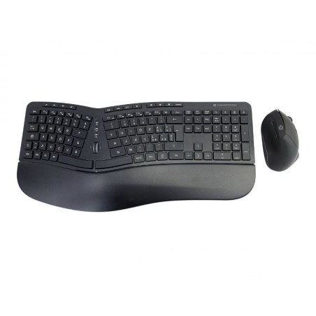 KIT TASTIERA + MOUSE ORAZIO02IT ERGONOMICA WIRELESS NERA