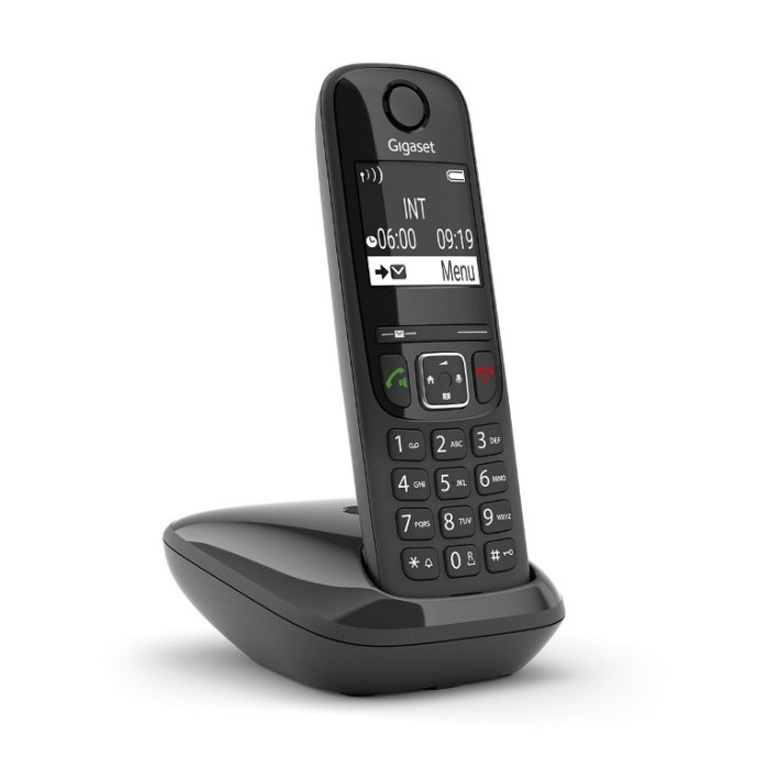 TELEFONO CORDLESS GIGASET AS690 NERO