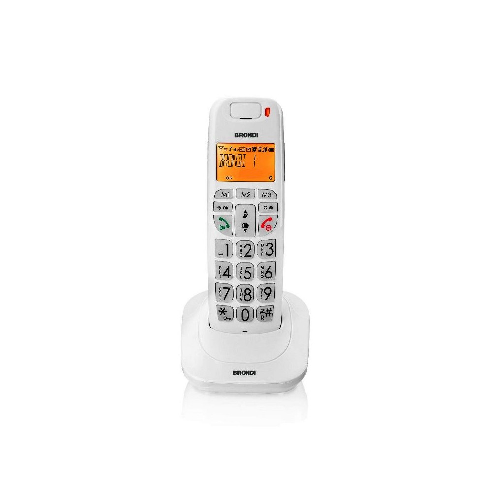 TELEFONO CORDLESS BRAVO BRIGHT BIANCO