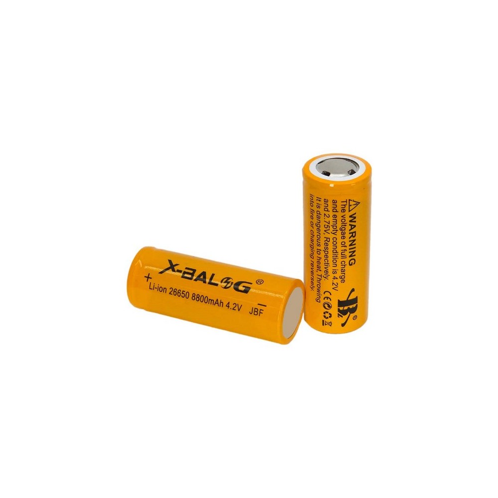 BATTERIE AL LITIO X-BALOG 4.2V 8800MAH CN-26650DC (2 PEZZI)