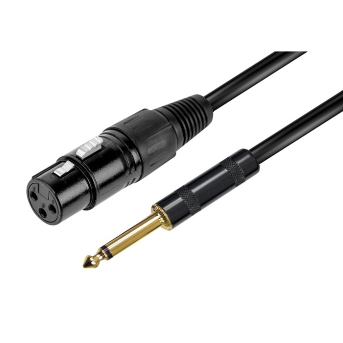 CAVO AUDIO XLR F - JACK 6.3MM MONO - 6MT (RDM C76)