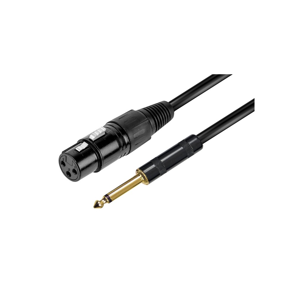 CAVO AUDIO XLR F - JACK 6.3MM MONO - 6MT (RDM C76)