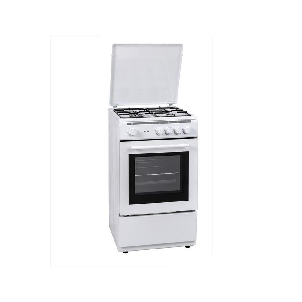 CUCINA A GAS COOK5050NV/T - CON FORNO - 50X50 - LIBERA INST. - BIANCO