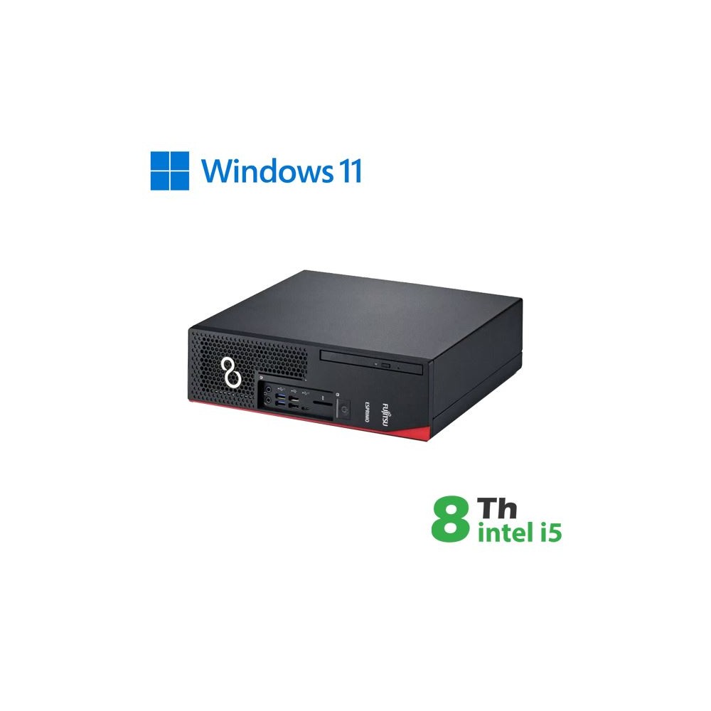 PC FUJITSU D738 SFF INTEL CORE I5-8 GEN. 8GB 256GB SSD WINDOWS 11 PRO - RICONDIZIONATO - GAR. 12 MESI