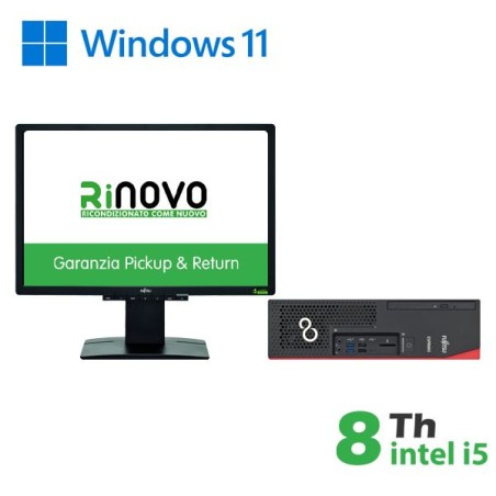 BUNDLE PC D738 SFF INTEL CORE I5-8GEN. + MONITOR FUJITSU 22" B22W