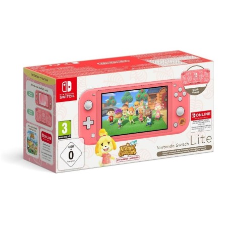 CONSOLE SWITCH LITE CORALLO + ANIMAL CROSSING + 12 MESI NSO (SWICONIN0063)