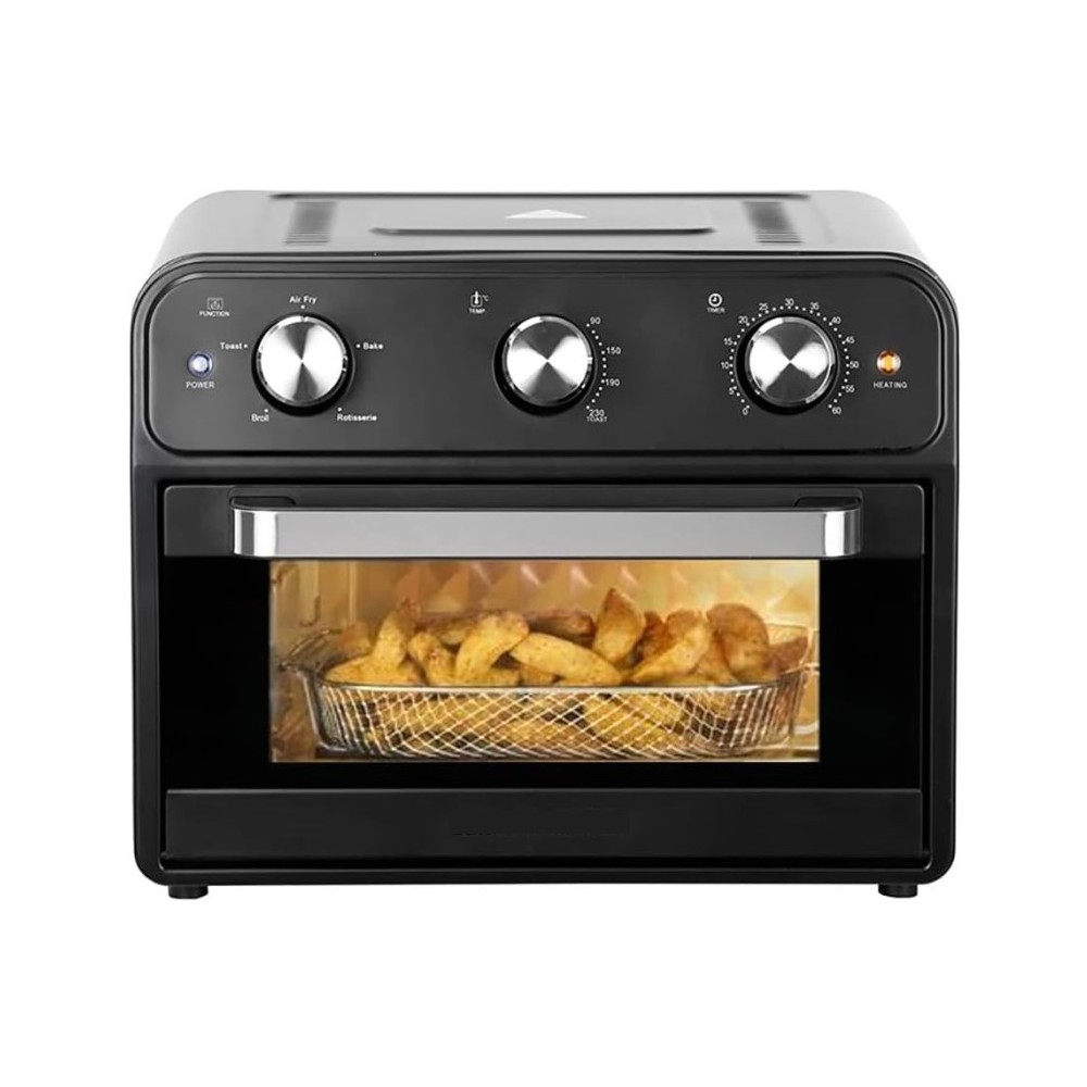 FORNO AD ARIA AIR FRYER 25 - 25LT. FUNZIONE GIRARROSTO + TEGLIA A RETE