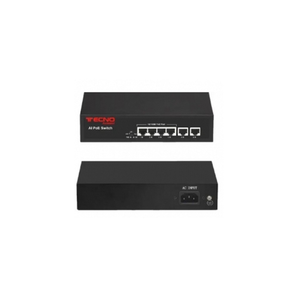 SWITCH RETE 4 PORTE 10/100 TC-P4EH2EH POE (24.710)