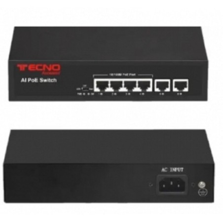 SWITCH RETE 4 PORTE 10/100 TC-P4EH2EH POE (24.710)