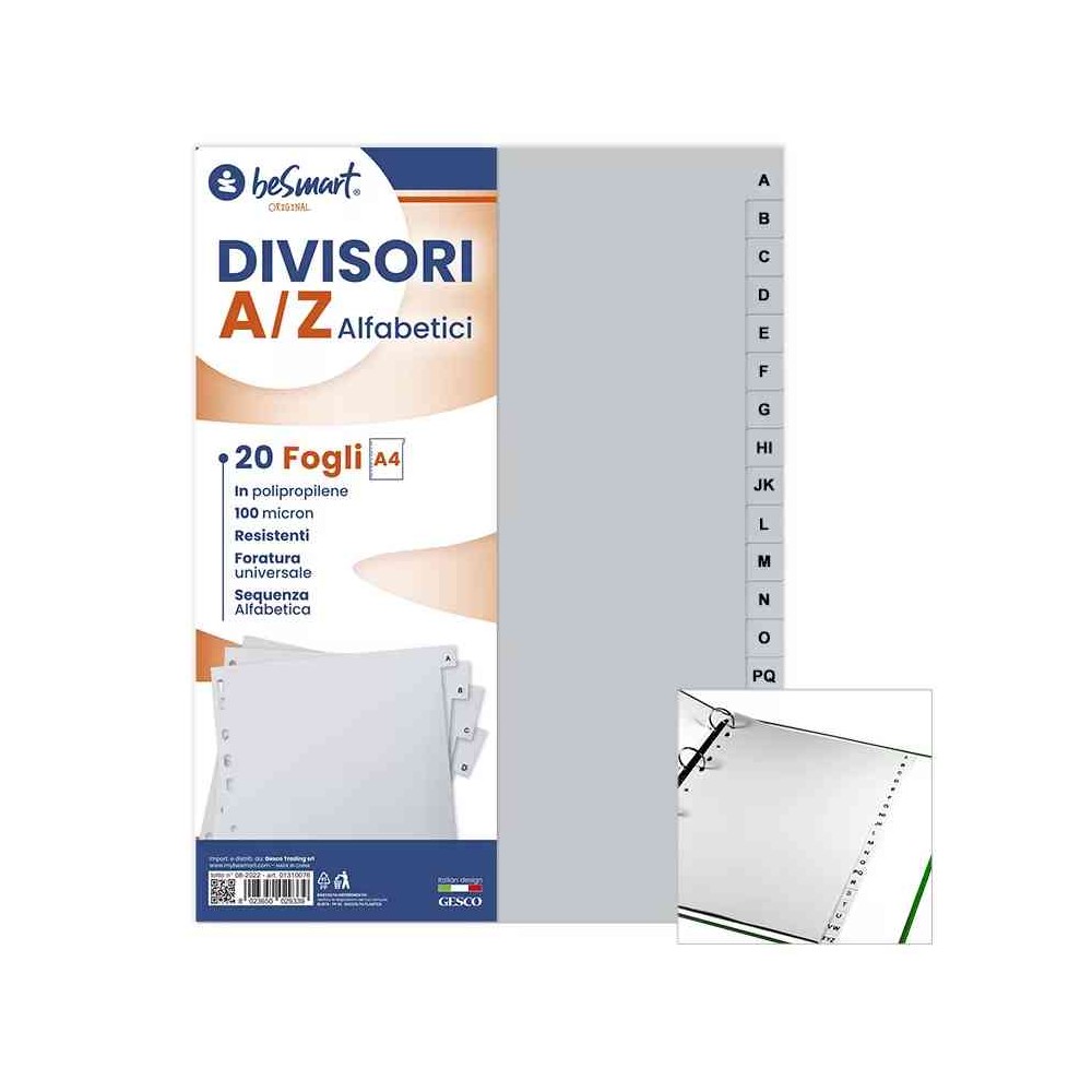 DIVISORI A/Z ALFABETICI 20 TASTI (01310076)