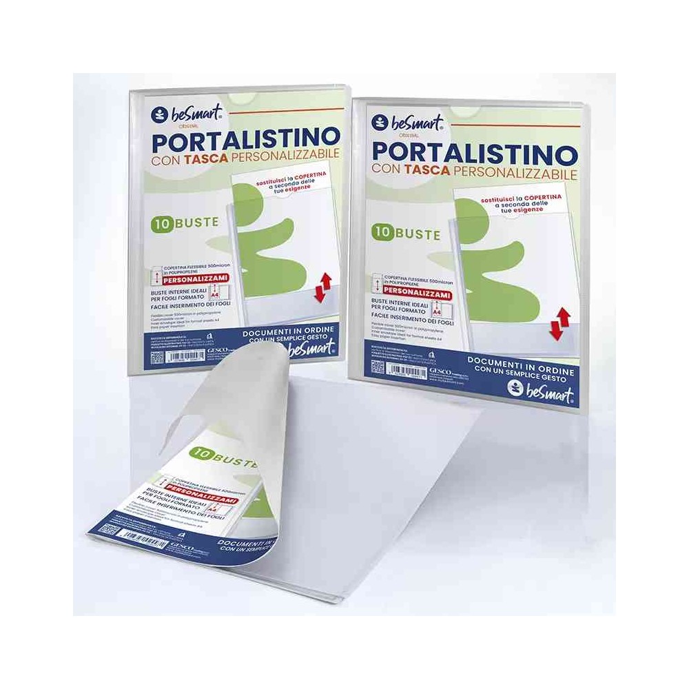 PORTALISTINO CON TASCA PERSONALIZZABILE 10 FOGLI (01310049)