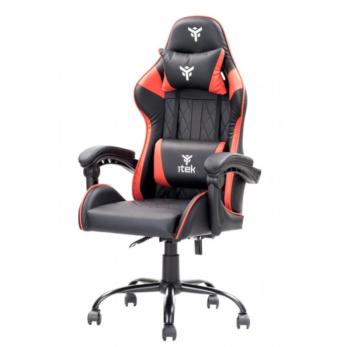 SEDIA RHOMBUS PF10 GAMING CHAIR - PVC - NERA/ROSSA (ITCGPF10BR)